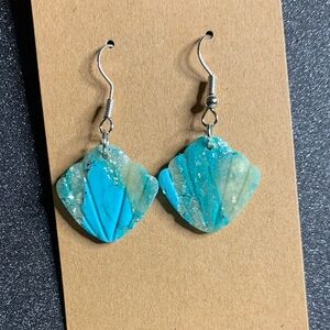Elegant Blue Dangle Earrings